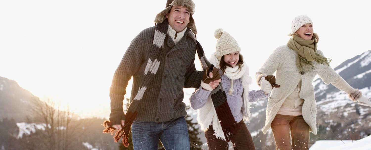 A local family enjoying winter comfort